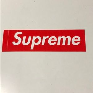 1 New supreme sticker